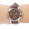 thumbnail image 3 of PVCS Blue-ray glass neutral quartz simulates wrist epidermal Leather Strap watch, 3 of 3