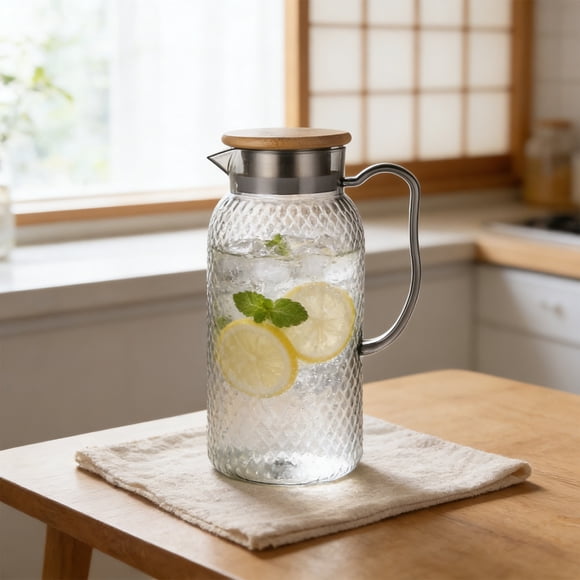 Dvkptbk cold water jug Acrylic Jug Plastic Juices Jug PC High-Temperature-Proof Bar/KTV Beverage Jug Restaurant Fruit Tea Jug