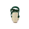 thumbnail image 2 of BLISSFUL STEP Sandales Compensées Espadrilles pour Femmes à Bride Cheville Croisée Vert Émeraude 6, 2 of 7