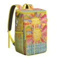thumbnail image 1 of Artistic Natural Insulated Backpack Cooler - 20L Soft Cooler Bag, Floral Style for Camping, 1 of 6