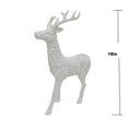 thumbnail image 4 of Holiday Time White Glitter Reindeer Tabletop Decoration, 1 Count, 4 of 4