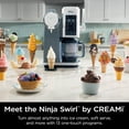 thumbnail image 2 of Ninja Swirl By Creami Machine à Crème Glacée et à Crème Glacée Molle, Sorbet, Milkshake, Yogourt Glacé, Programme Faible en Calories et Plus, 13-en-1, Poignée de Crème Glacée Molle, (2) Pintes Creami Swirl 16Oz, pour Enfants et Tous Âges, Nc701, 2 of 5