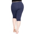 thumbnail image 3 of Stretch Is Comfort Women's Plus Size Knee Length Leggings| Adult X-Large - 7x, 3 of 5