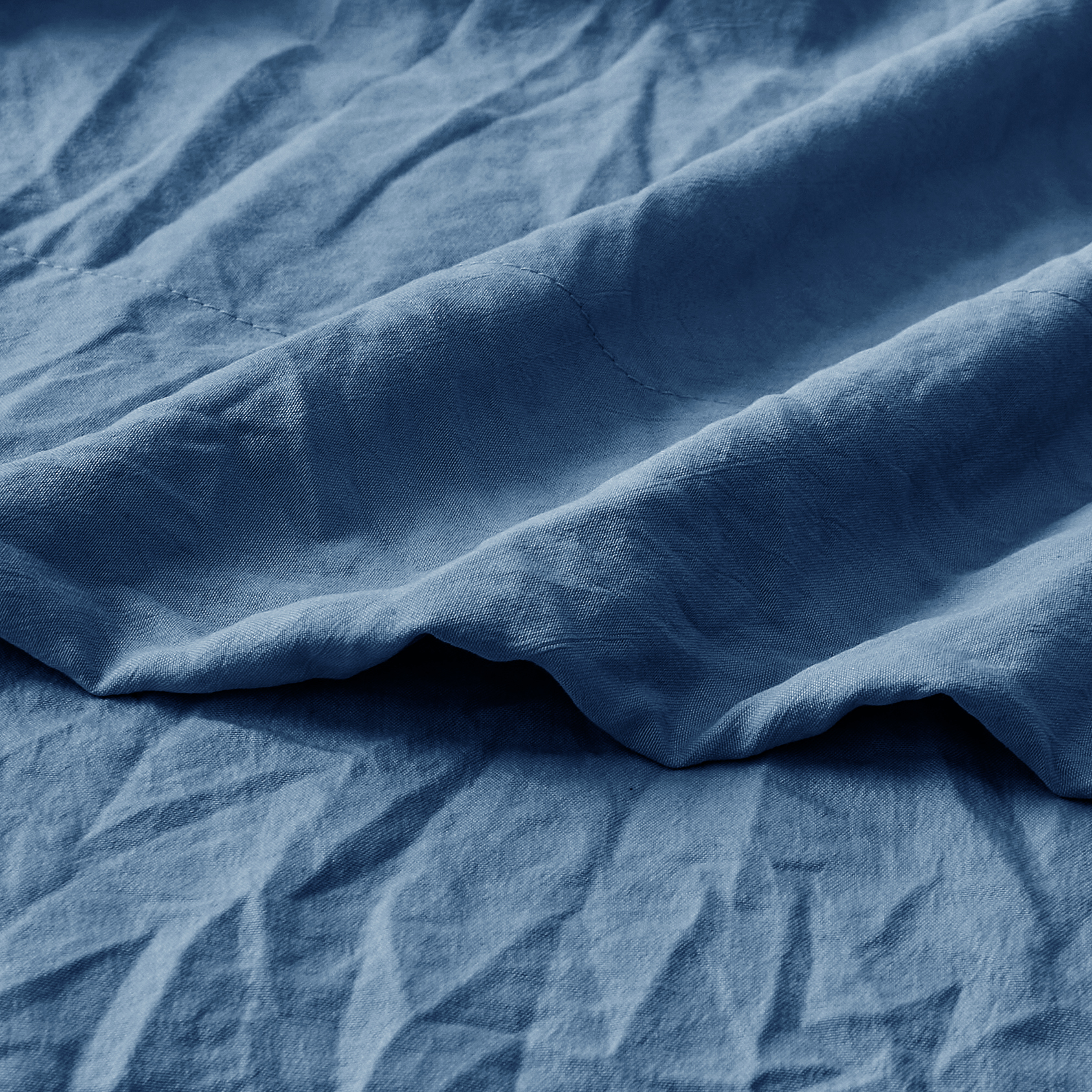 Mainstays Ensemble de draps en microfibre lavée ultra douce, Tres Grand Lit, Indigo Lavé, 4 pièces.