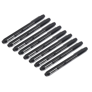 Fine Tip Stylo Noir, Aquarelle Imperméable 9 Pcs Felt Tip Pens Point Fin pour Graffiti pour les illustrateurs