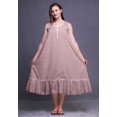 thumbnail image 2 of Bimba Chemises de Nuit en Coton Rose Cochon à Feuilles Florales et Bunchberry pour Femmes Mi-Mollet Imprimées Robe de Nuit XXX-Large, 2 of 6