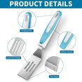 thumbnail image 3 of 2 Pcs Mini Spatule de Service pour Brownies Couper et Servir Spatule à Biscuits Mini Spatule Ajourée pour Retourner la Cuisson des Oeufs, 3 of 7