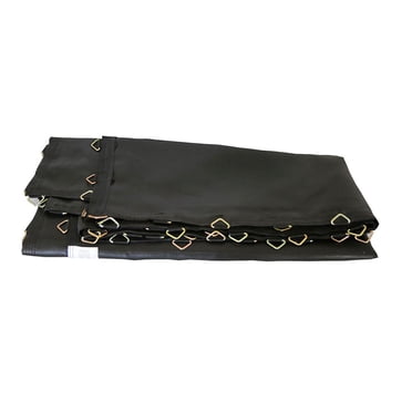 SKYWALKER TRAMPOLINES Tapis de saut rectangulaire pour trampoline de 8 x 14 pieds, noir avec 84 anneaux en V, remplacement du tapis de saut pour trampoline