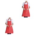 thumbnail image 3 of Decodeary 12 Pcs Tablier Femme avec Poches Compagnon de Cuisine Efficace et Élégant Polyester Ajustable Demi-Longueur Tablier Adulte Rouge 2ensemble, 3 of 6