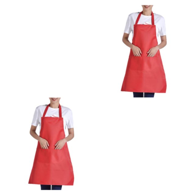 Youkk 12pack/lot Tablier Facile à Sécher Rapidement pour la Cuisson du Barbecue Rouge Innovant 2Set