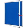 thumbnail image 1 of Fabric Bulletin Board Enclosed Wall-Mounted Display Case for Office Classroom Home x(xA), 1 of 9