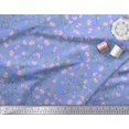 thumbnail image 2 of Soimoi Rayon Fabric Leaves Printed Fabric 1 Yard 42 Inch Wide, 2 of 3