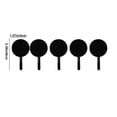 thumbnail image 3 of 5-Pack Adhesive Wall Hooks For Bathroom And Kitchen - No-Drill Damage- Installation - Strong Adhesive 360 Rotation - Ideal For Hanging Towels Utensils, 3 of 6