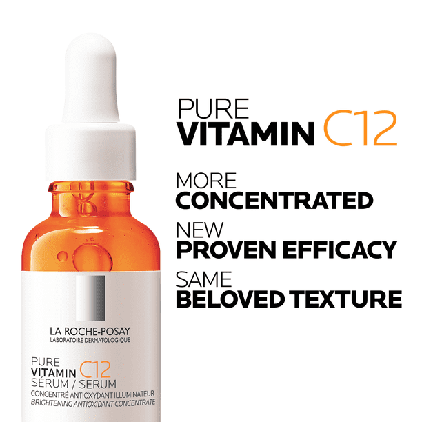 La Roche-Posay 12% Pure Vitamin C Serum, Brightening Anti-Aging