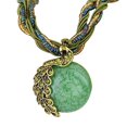 thumbnail image 1 of Pendentif en Opale Fausse Paon Incrusté de Strass pour Femmes Bohème Cadeau, 1 of 10