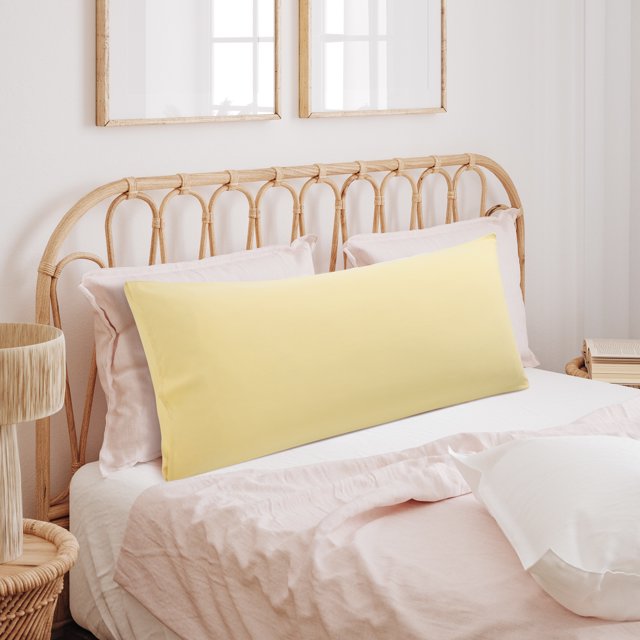 REGALWOVEN Body Pillowcase Soft 1800 Series Microfiber Long Pillow Cover, Gold King