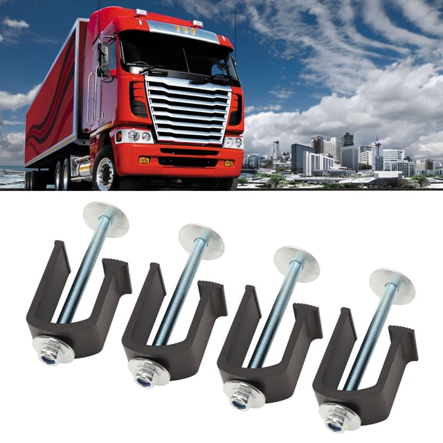 Rust Proof Aluminum Truck Tool Box Clamp, Enhanced Durability Tie Down Clamp For Vehicles, No Drilling Required, Wide Load Distribution
