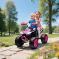 thumbnail image 2 of Qaba 24V 2-Seater Ride On Car for Kids with Suspension Wheels, Pink, 2 of 10