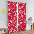 thumbnail image 2 of Goory 2PCS Rideaux de Luxe Décoration de la Maison Longs Rideaux de Noël Rod Poche Fenêtre Rideaux Traitements Chambre Style-D W: 51 "x H: 63", 2 of 6