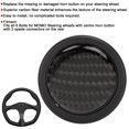 thumbnail image 4 of Auto Modified Parts, Perfect Fit Car Steering Wheel Horn Button Carbon Fiber Nonfading  For MOMO 6 Bolts Steering Wheels, 4 of 8