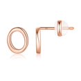 thumbnail image 1 of CHOK Sterling Silver Stud Earrings  14K Gold, 1 of 6