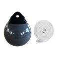 thumbnail image 1 of Almencla Boat Buoy Ball Multipurpose Round Anchor Buoy for Docking Marking Small Boat White Rope, 1 of 8