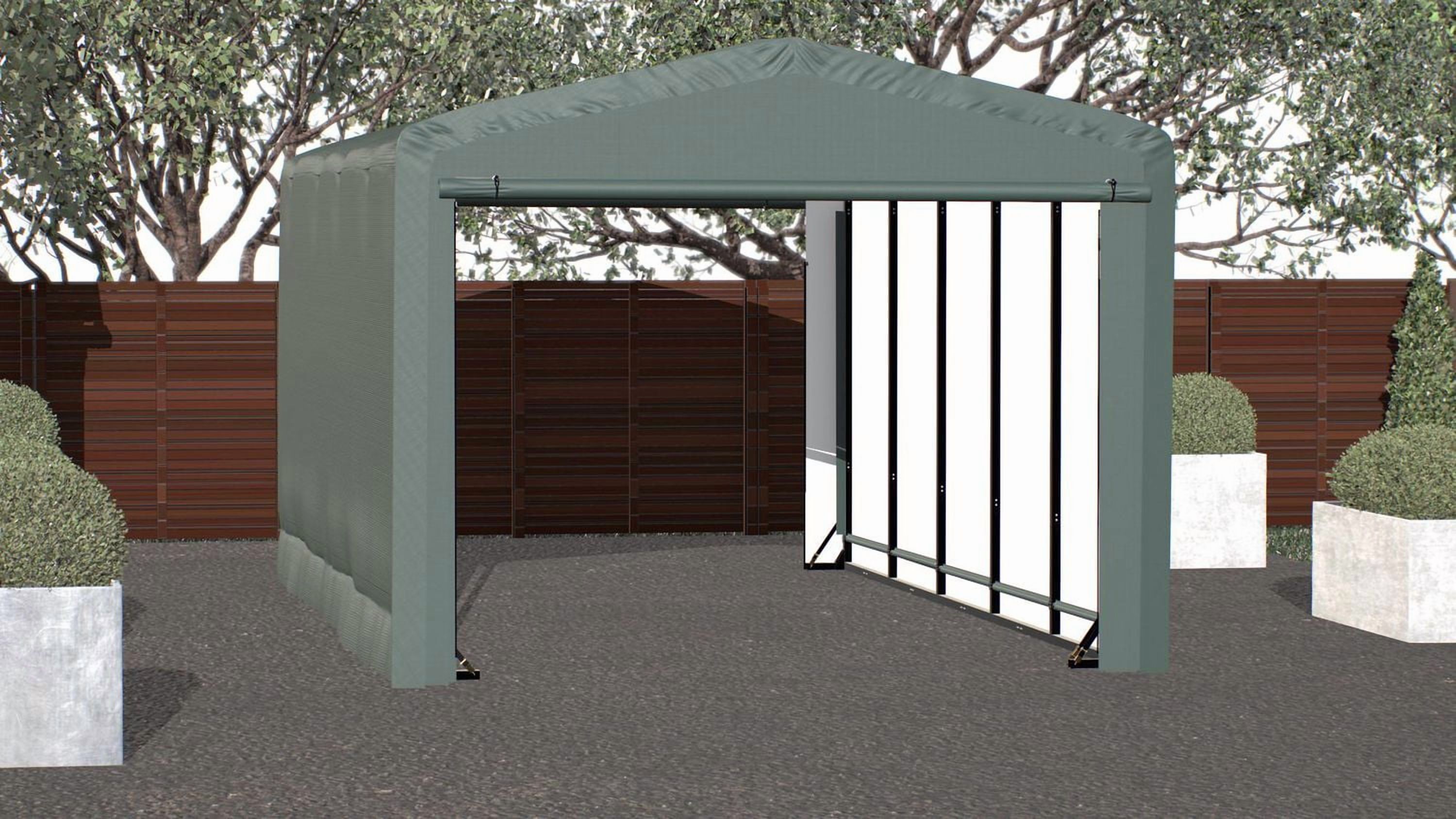 Garage ShelterTube classé vent/neige 12x23x10 Vrt