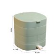 thumbnail image 3 of Suncoda Organizer Boxes, Jewelry Organizer, Small Jewelry Storage Box Earring for Women, 4-Layer Rotating Travel Jewelry Tray Case with Lid for Bracelets Rings Bracelets, 3 of 8