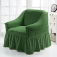 thumbnail image 1 of Stretch Wing Chair Slipcovers,Pleated Ruffled Skirt Armchair Slipcover,Stretch Slipcovers for Sofa,Seersucker Armchair Covers with Skirt Ruffle,Living Room Sofa Slipcover Furniture Protector, 1 of 9