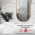 thumbnail image 3 of White Grey Marble Subway Back Splash Tile, 3 of 5