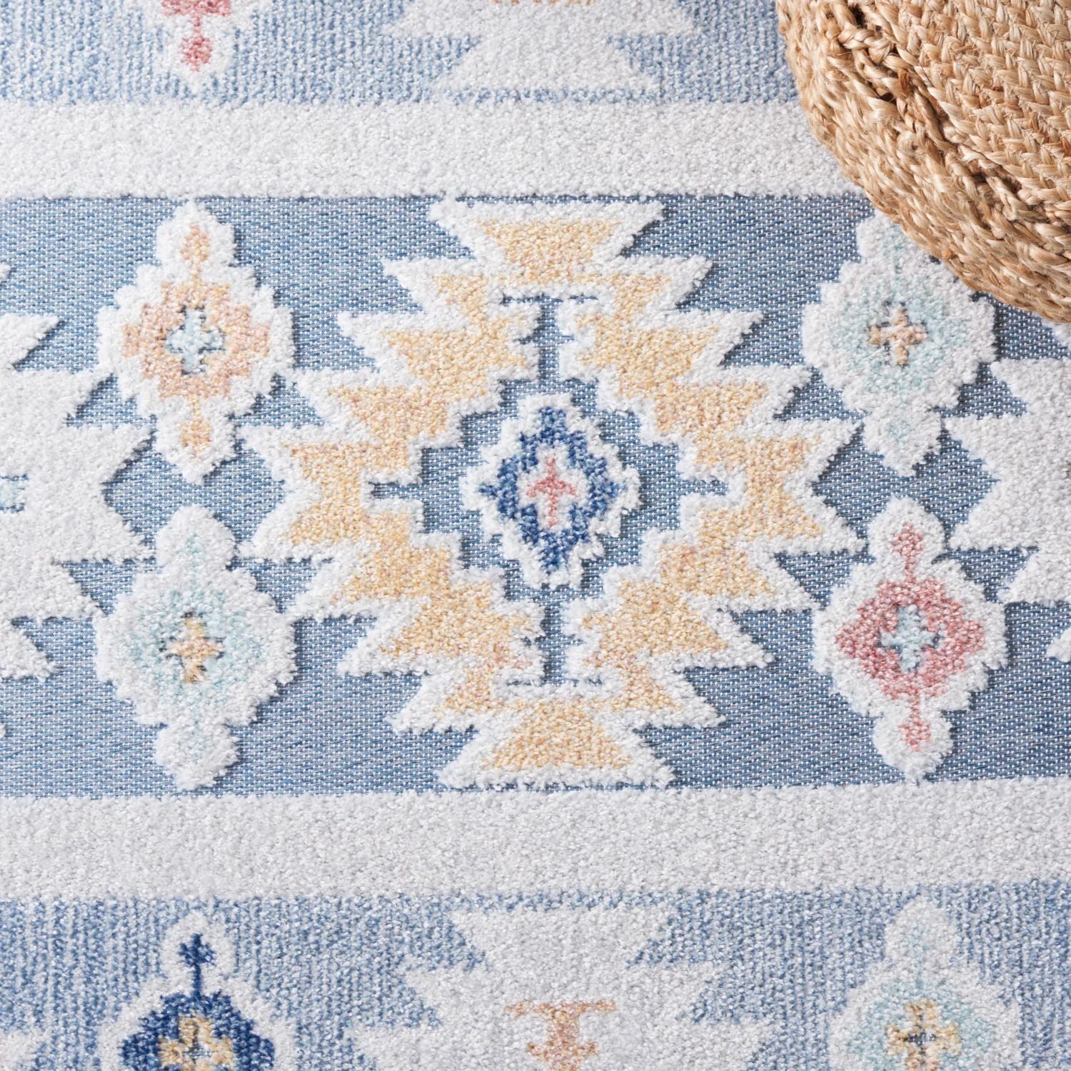 SAFAVIEH Sarasota Giovanni Tapis Intérieur/Extérieur Aztèque