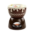 thumbnail image 2 of DIANWUDG Homemade Ceramic Cheese Fondue Set Chocolate Melting Oven Ice Cream Fondue Set, 2 of 6