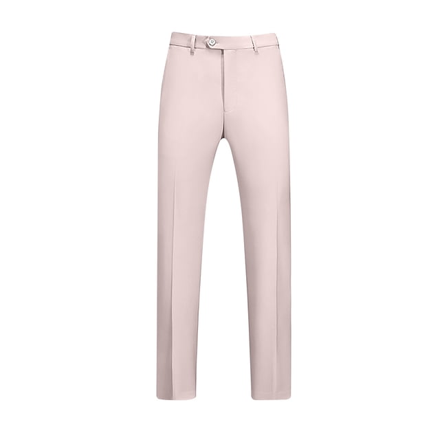AherBiu Mens Dress Pants Pantalon Habillé pour Homme Taille Extensible devant Plat Grande Taille Coupe Ajustée Pantalon Extensible Classique Confortable
