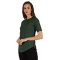 thumbnail image 3 of Inkmeso Regular Fit Solid Round NeckTop For Womens Casual Short Sleeves Soft Tee Tops, 3 of 6