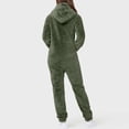 thumbnail image 4 of Combinaison à Manches Longues pour Femmes, Combinaison à Capuche à Manches Longues, Pyjama Décontracté d'Hiver Chaud, Combinaison de Nuit, Combinaisons d'Automne pour Femmes 2023 en Liquidation, 4 of 6