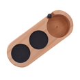 thumbnail image 4 of Tamper Station Wooden Base, Paint Treatment Coffee Filter Tamper Holder Beech 3 Hole  For Cafe, 4 of 8