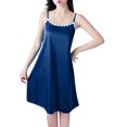 thumbnail image 1 of Dealovy Nuisettes pour Femmes à Bretelles Spaghetti Sans Manches Robe de Nuit Douce et Confortable Tenue de Nuit Courte Robe de Nuit Débardeur, 1 of 6