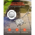 thumbnail image 2 of VEVOR 22" Pressure Washer Surface Cleaner 4 Wheels Dual Handle 4500 Max PSI, 2 of 9