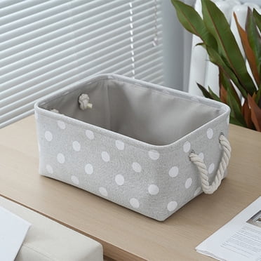EGNMCR Panier de Rangement Matériau en Tissu Panier de Rangement Pliable Maison Vêtements Jouets Panier de Rangement Divers Panier Tissé en Textile