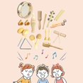 thumbnail image 3 of Ensemble d'Instruments de Percussion avec Sac de Rangement, Ensemble d'Instruments de Musique pour Garçons, 13 Pcs, 1,085 kg, 3 of 7