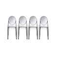 thumbnail image 1 of Heavenly Collection Smoke Plastic Armless Chair For Dining Area, 1 of 9