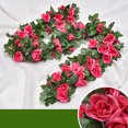 thumbnail image 3 of Artificial Rose Garland Hanging Simple Faux Rose Vine Floral Garland Decoration, 3 of 10