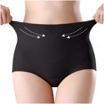 thumbnail image 2 of Womens Stretch High Waisted Seamless Underwear No Show Tummy Control Panties Soft Postpartum Full Coverage Briefs, 2 of 7