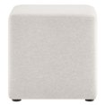 thumbnail image 4 of Modway Callum 17" Square Woven Heathered Fabric Upholstered Ottoman Patio Furniture, 4 of 9