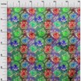 thumbnail image 3 of oneOone Tissu Coton Vert Cambrique2 Tissu Imprimé Visage Animal Coloré Tissu au Mètre 56 Pouces de Large, 3 of 4