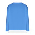 thumbnail image 4 of Timegard Hauts pour Femmes à Épaules Tombantes, Col Ras du Cou, Chandail Ample, Hauts d'Automne Décontractés à Manches Longues, Blouse Confortable, 4 of 4