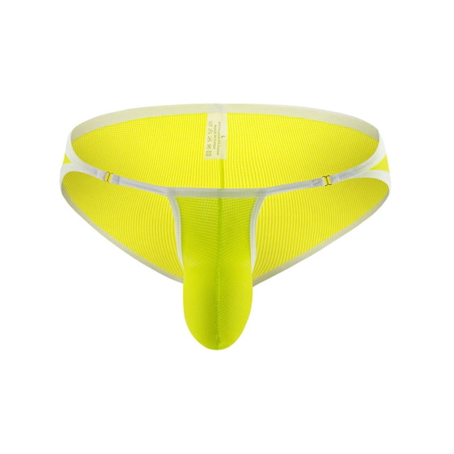 Ketyyh-chn99 Men's Underwear Briefs Trunks Underpants Classic Daily Wear Smoothing Brief Shapewear for Men Yellow,XL