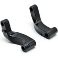 thumbnail image 3 of Krator Kit d'Extension d'Extension Miroir Noir Compatible avec Harley Davidson Dyna Super Glide Custom 2007-2009, 3 of 5
