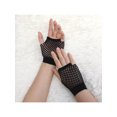 thumbnail image 5 of Unique Bargains 2pcs Fish Net Elastic Short Gloves Fingerless Mittens Black for Ladies, 5 of 5