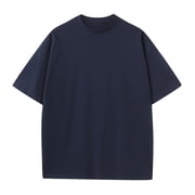 Asjyhkr Plus Taille Hommes Cotton T-shirts Col d'équipage T-Shirts d'été Tops Casual Solid Tees de base S-5XL